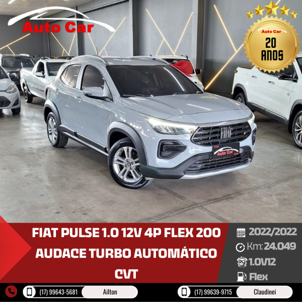 FIAT Pulse 1.0 12V 4P FLEX 200 AUDACE TURBO AUTOMÁTICO CVT