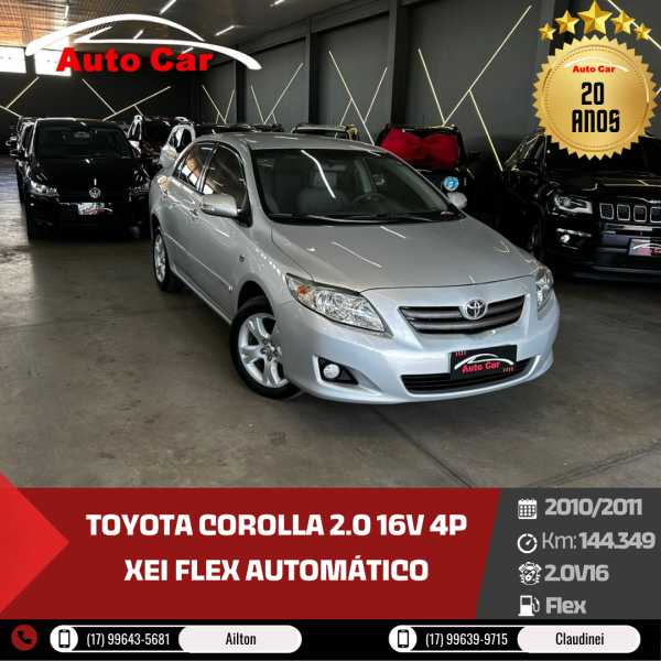 Corolla 2.0 16V 4P XEI FLEX AUTOMÁTICO