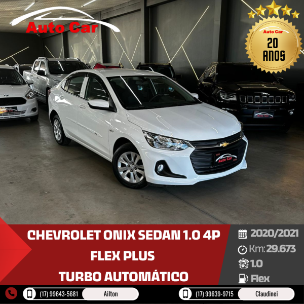 Onix Sedan 1.0 4P FLEX PLUS TURBO AUTOMÁTICO