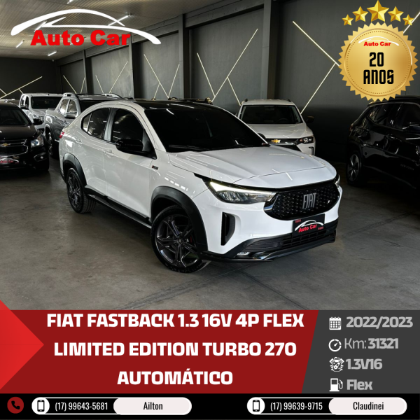 Fastback 1.3 16V 4P FLEX LIMITED EDITION TURBO 270 AUTOMÁTICO