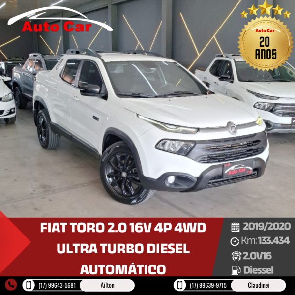 Toro 2.0 16V 4P 4WD ULTRA TURBO DIESEL AUTOMÁTICO