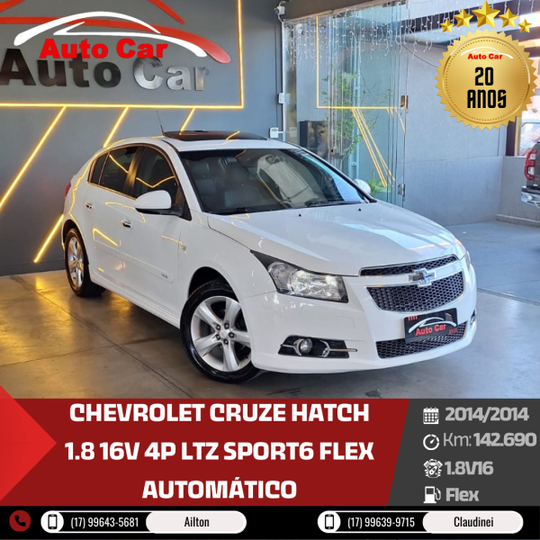 Cruze Hatch 1.8 16V 4P LTZ SPORT6 FLEX AUTOMÁTICO