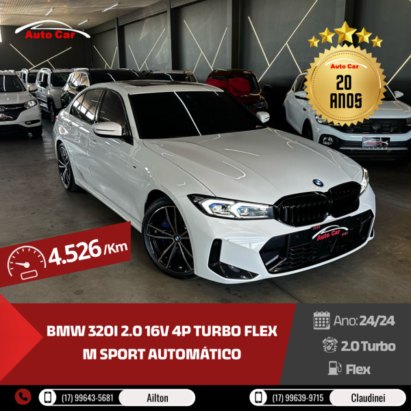 320I 2.0 16V 4P TURBO FLEX M SPORT AUTOMÁTICO