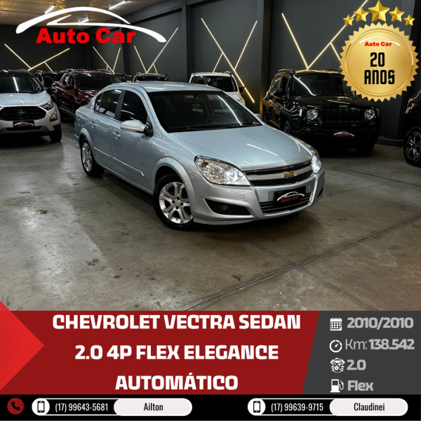 Vectra Sedan 2.0 4P FLEX ELEGANCE AUTOMÁTICO