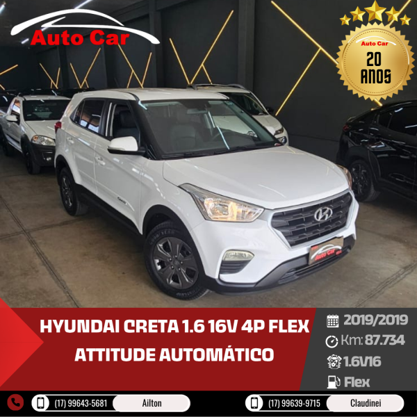 HYUNDAI Creta 1.6 16V 4P FLEX ATTITUDE AUTOMÁTICO