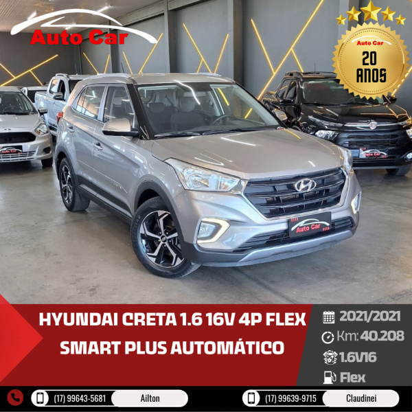 HYUNDAI Creta 1.6 16V 4P FLEX SMART PLUS AUTOMÁTICO