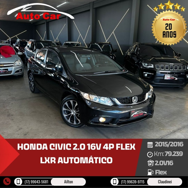 Civic 2.0 16V 4P FLEX LXR AUTOMÁTICO