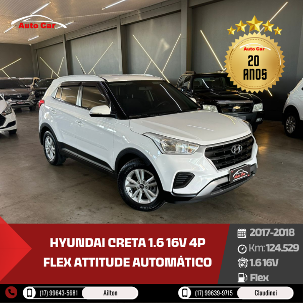 Creta 1.6 16V 4P FLEX ATTITUDE AUTOMÁTICO