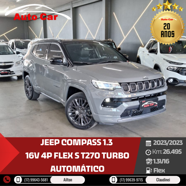 Compass 1.3 16V 4P FLEX S T270 TURBO AUTOMÁTICO