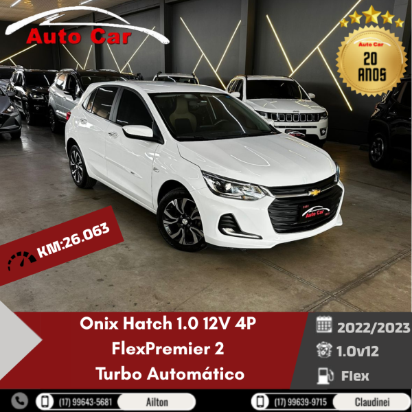 Onix Hatch 1.0 12V 4P FLEX PREMIER 2 TURBO AUTOMÁTICO