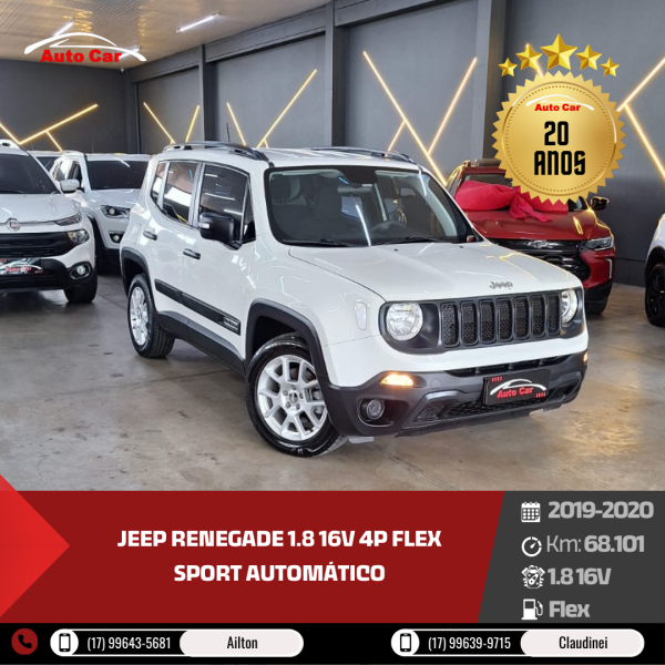 Renegade 1.8 16V 4P FLEX SPORT AUTOMÁTICO