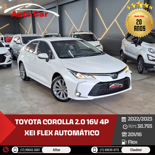 Corolla 2.0 16V 4P XEI FLEX AUTOMÁTICO