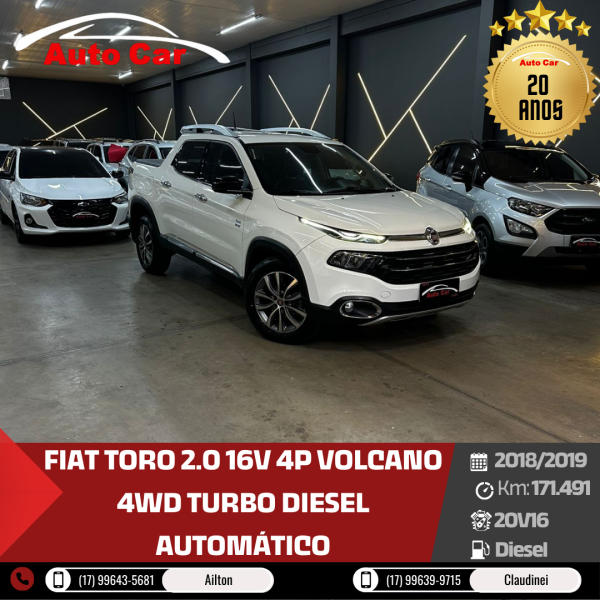 Toro 2.0 16V 4P VOLCANO 4WD TURBO DIESEL AUTOMÁTICO