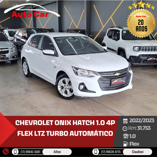 CHEVROLET Onix Hatch 1.0 4P FLEX LTZ TURBO AUTOMÁTICO