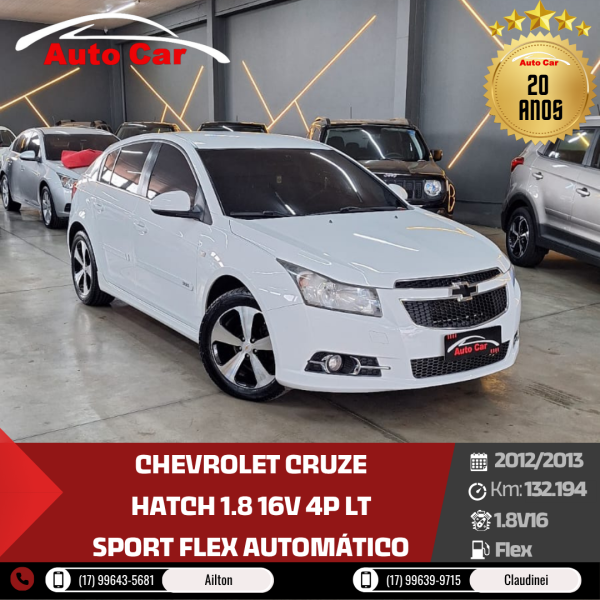 CHEVROLET Cruze Hatch 1.8 16V 4P LT SPORT FLEX AUTOMÁTICO