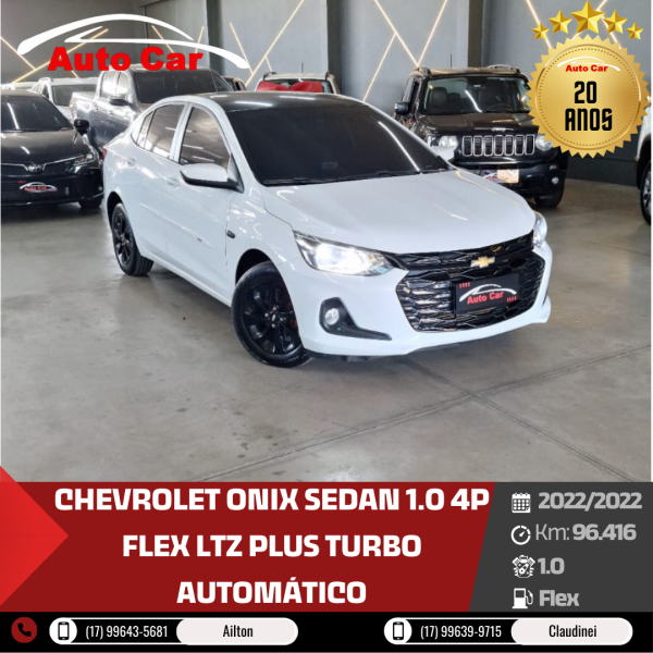 CHEVROLET Onix Sedan 1.0 4P FLEX LTZ PLUS TURBO AUTOMÁTICO