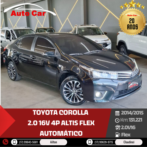 Corolla 2.0 16V 4P ALTIS FLEX AUTOMÁTICO
