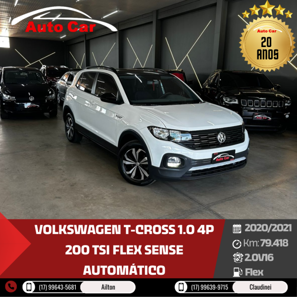 T-Cross 1.0 4P 200 TSI FLEX SENSE AUTOMÁTICO