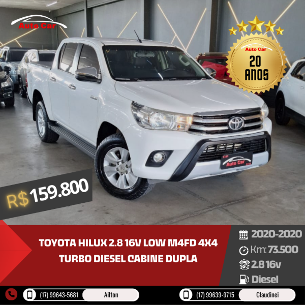 Hilux Caminhonete 2.8 16V  LOW M4FD 4X4 TURBO DIESEL CABINE DUPLA