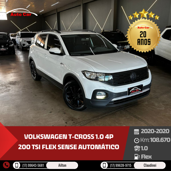 T-Cross 1.0 4P 200 TSI FLEX SENSE AUTOMÁTICO