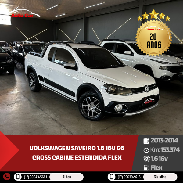 Saveiro 1.6 16V G6 CROSS CABINE ESTENDIDA FLEX
