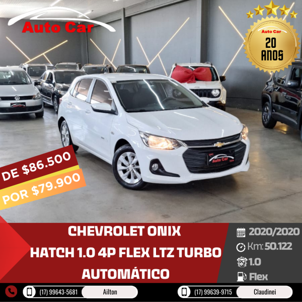 Onix Hatch 1.0 4P FLEX LTZ TURBO AUTOMÁTICO