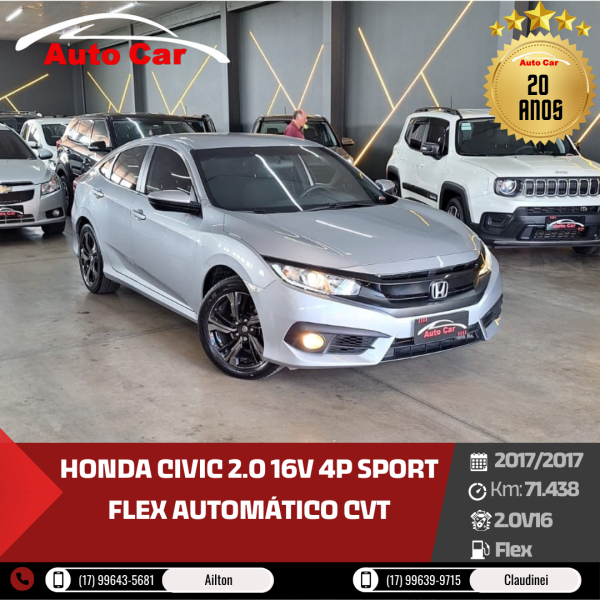 HONDA Civic 2.0 16V 4P SPORT FLEX  AUTOMÁTICO CVT