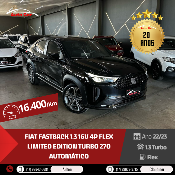 Fastback 1.3 16V 4P FLEX LIMITED EDITION TURBO 270 AUTOMÁTICO
