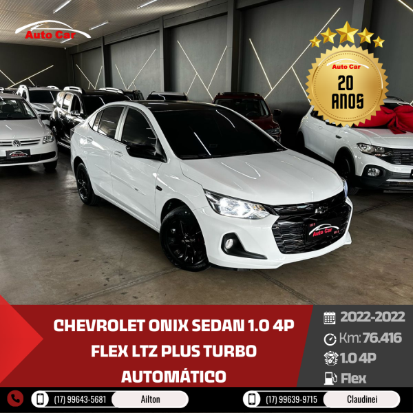 Onix Sedan 1.0 4P FLEX LTZ PLUS TURBO AUTOMÁTICO