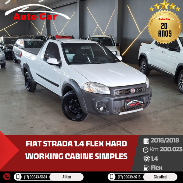 FIAT Strada 1.4 FLEX HARD WORKING CABINE SIMPLES