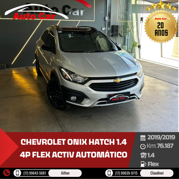 CHEVROLET Onix Hatch 1.4 4P FLEX ACTIV AUTOMÁTICO