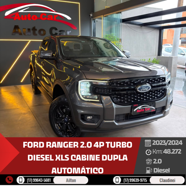 FORD Ranger 2.0 4P TURBO DIESEL XLS CABINE DUPLA AUTOMÁTICO
