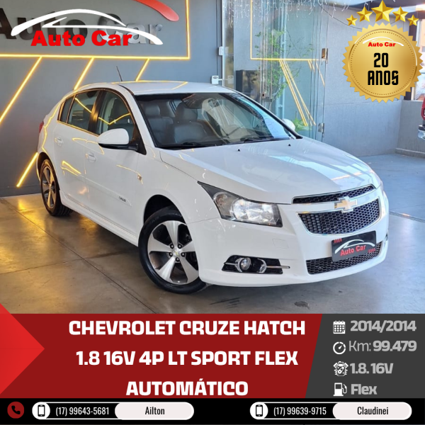 CHEVROLET Cruze Hatch 1.8 16V 4P LT SPORT FLEX AUTOMÁTICO