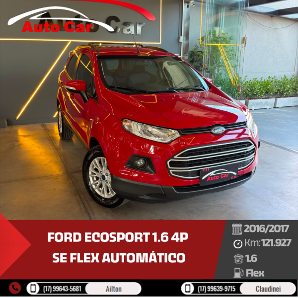 FORD Ecosport 1.6 4P SE FLEX AUTOMÁTICO
