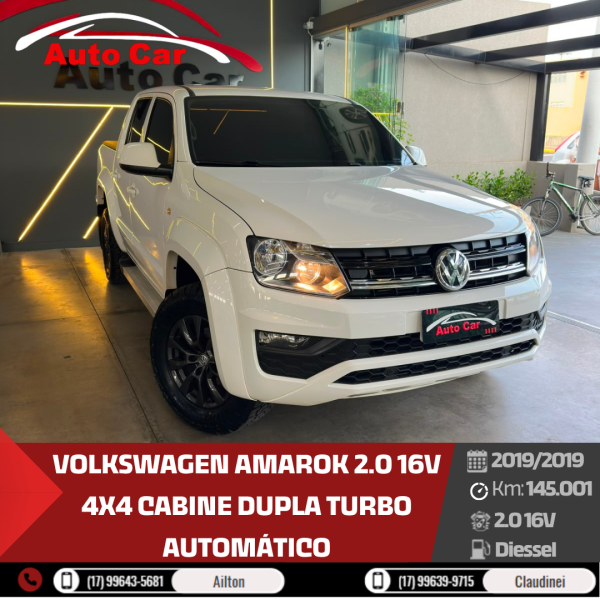 Amarok 2.0 16V 4X4 CABINE DUPLA COMFORTLINE TURBO INTERCOOLER AUTOMÁTICO