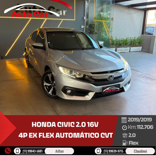 Civic 2.0 16V 4P EX FLEX  AUTOMÁTICO CVT