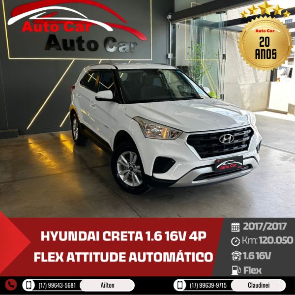 HYUNDAI Creta 1.6 16V 4P FLEX ATTITUDE AUTOMÁTICO