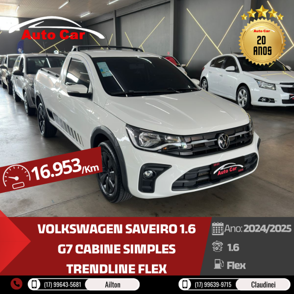VOLKSWAGEN Saveiro 1.6 G7 CABINE SIMPLES TRENDLINE FLEX