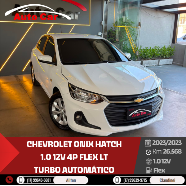 Onix Hatch 1.0 12V 4P FLEX LT TURBO AUTOMÁTICO