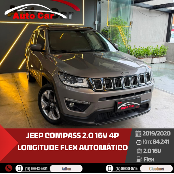 JEEP Compass 2.0 16V 4P LONGITUDE FLEX AUTOMÁTICO