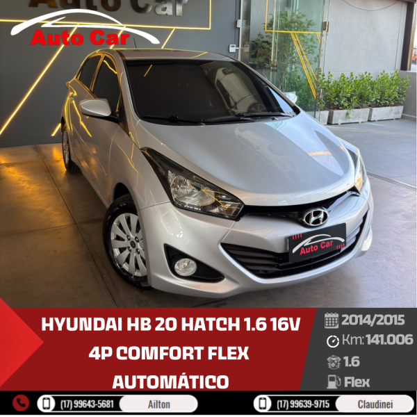 HB 20 Hatch 1.6 16V 4P COMFORT FLEX AUTOMÁTICO