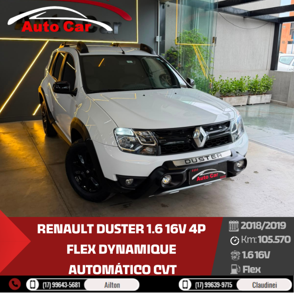 RENAULT Duster 1.6 16V 4P FLEX DYNAMIQUE AUTOMÁTICO CVT