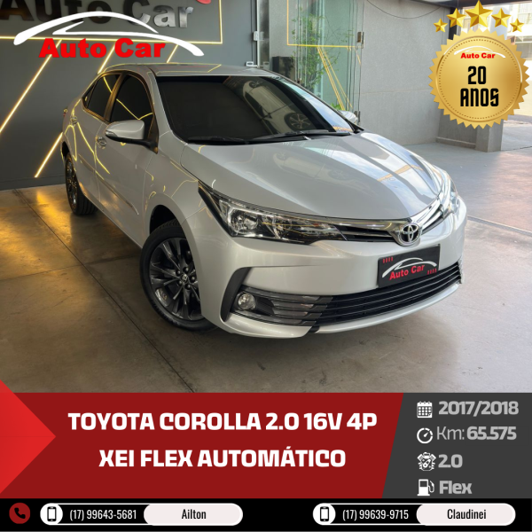 TOYOTA Corolla 2.0 16V 4P XEI FLEX AUTOMÁTICO