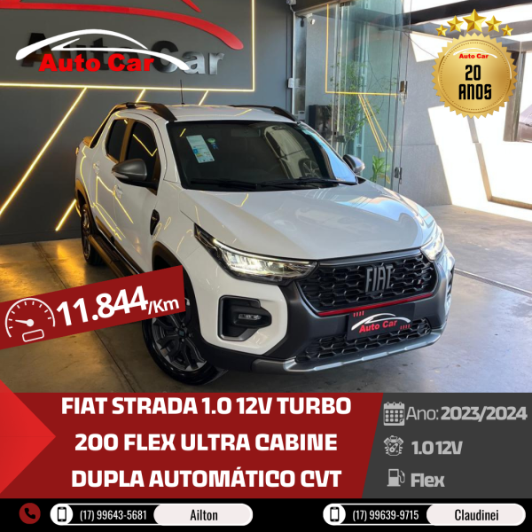 Strada 1.0 12V TURBO 200 FLEX ULTRA CABINE DUPLA AUTOMÁTICO CVT
