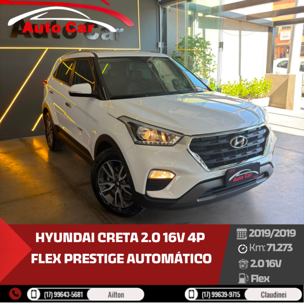 HYUNDAI Creta 2.0 16V 4P FLEX PRESTIGE AUTOMÁTICO