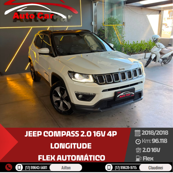 JEEP Compass 2.0 16V 4P LONGITUDE FLEX AUTOMÁTICO