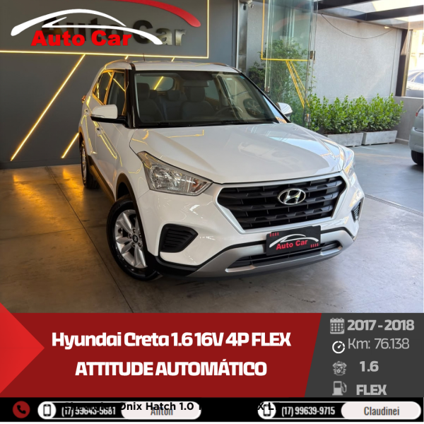 HYUNDAI Creta 1.6 16V 4P FLEX ATTITUDE AUTOMÁTICO
