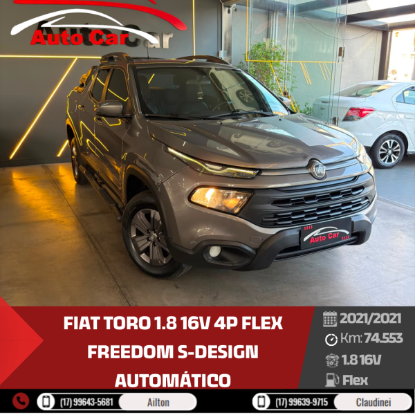 Toro 1.8 16V 4P FLEX FREEDOM S-DESIGN AUTOMÁTICO
