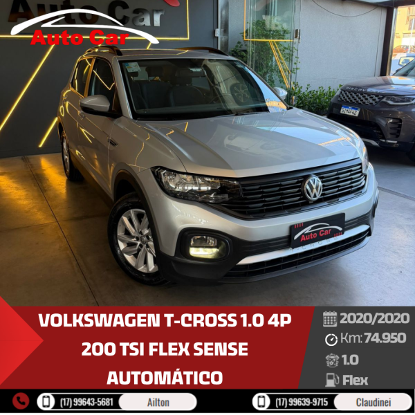 T-Cross 1.0 4P 200 TSI FLEX SENSE AUTOMÁTICO
