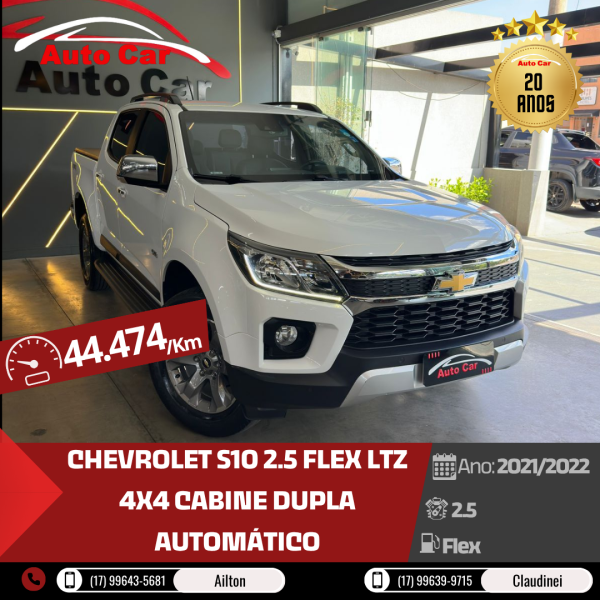 CHEVROLET S10 2.5 FLEX LTZ 4X4 CABINE DUPLA AUTOMÁTICO